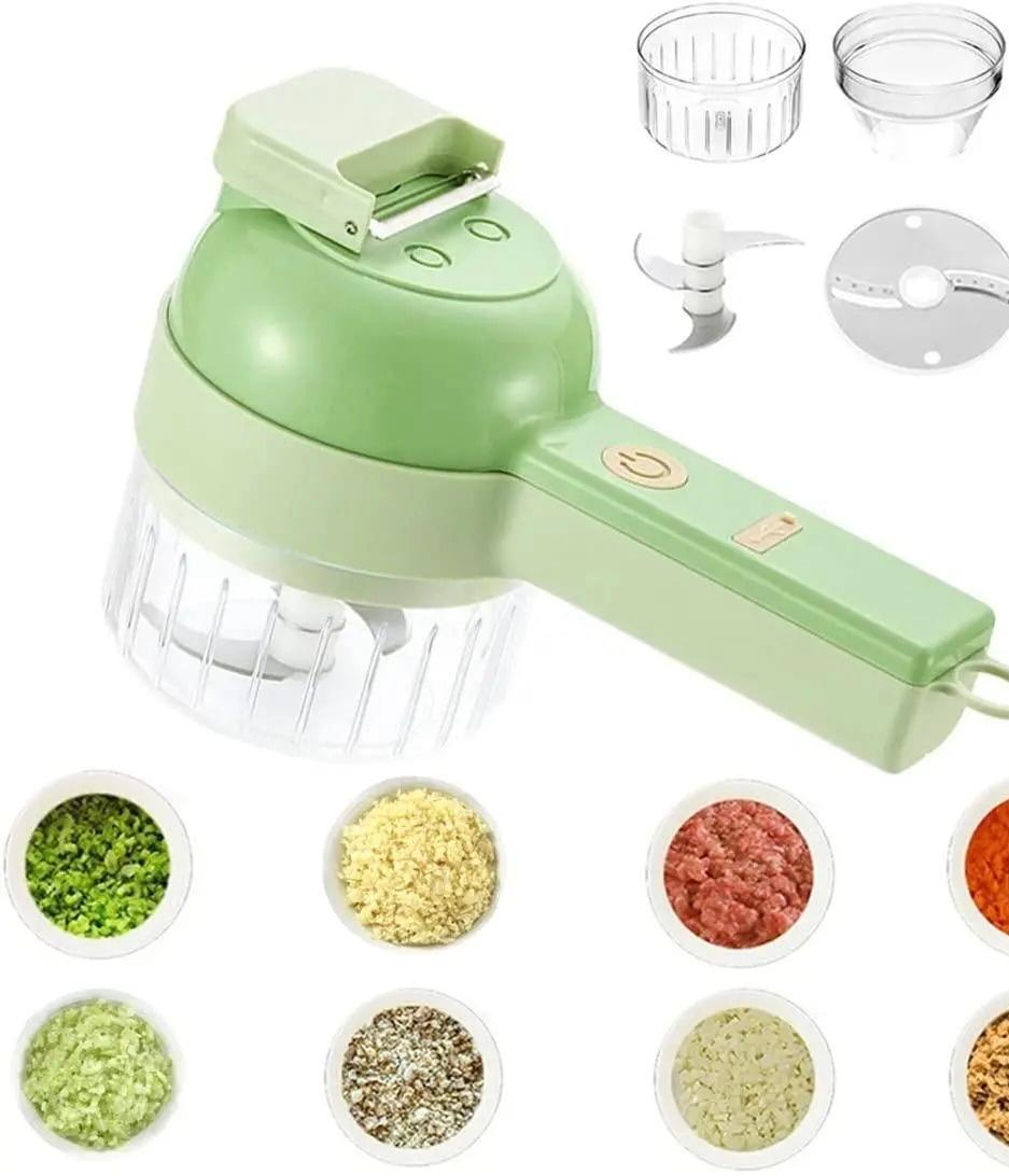 4 in 1 Portable Electric Vegetable Cutter Set