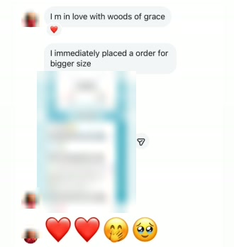 I m in love with woods of grace
I immediately placed a order for bigger size