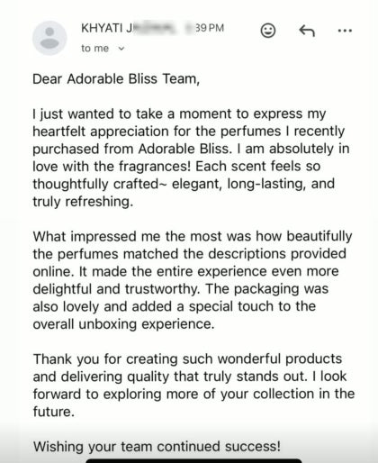 I am absolutely in love with the fragrances! Each scent feels so thoughtfully crafted~ elegant, long-lasting, and tru...