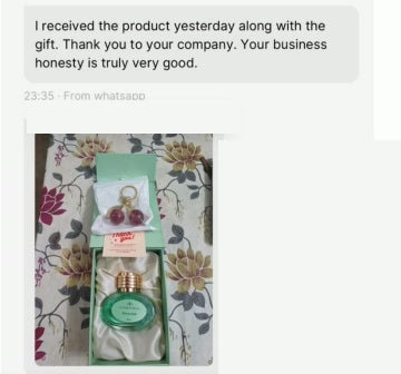 I received the product yesterday along with the gift. Thank you to your company. Your business honesty is truly very ...